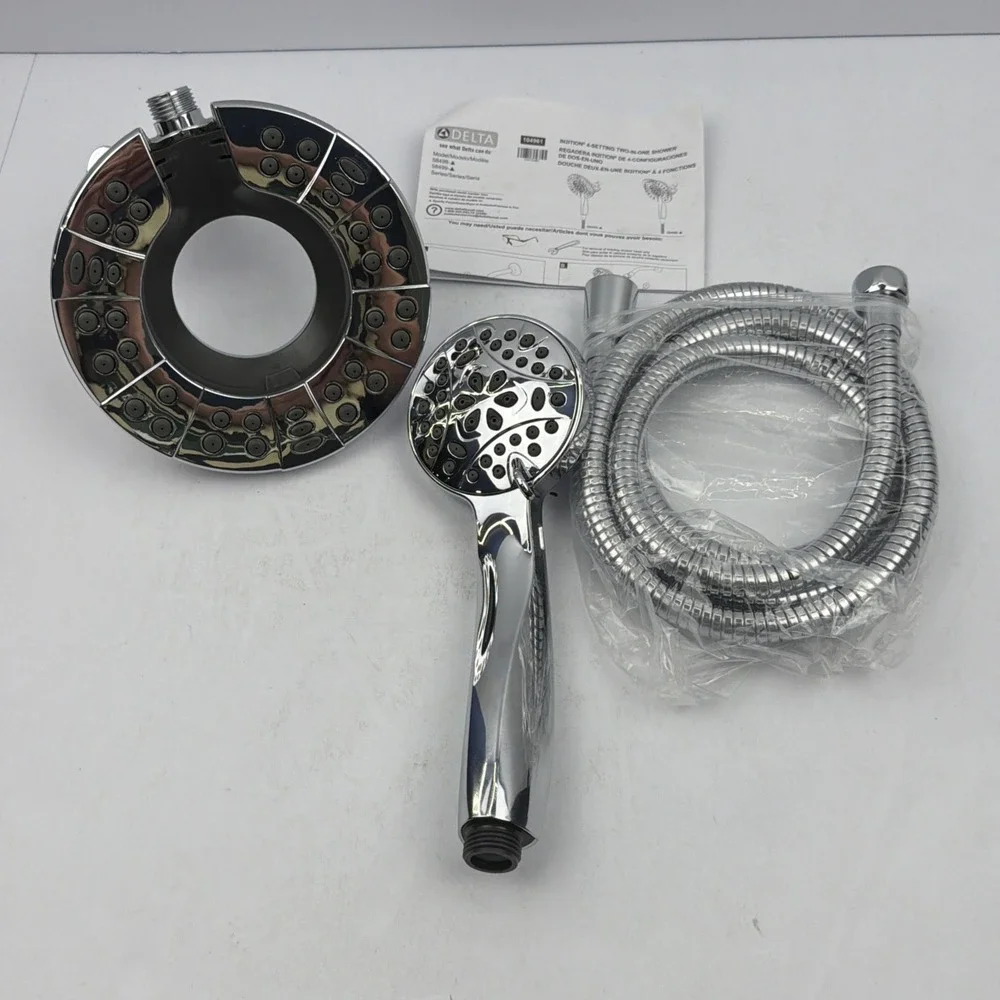 Delta 58499 In2ition 4-Spray/1.75 GPM Dual Shower Heads, Chrome